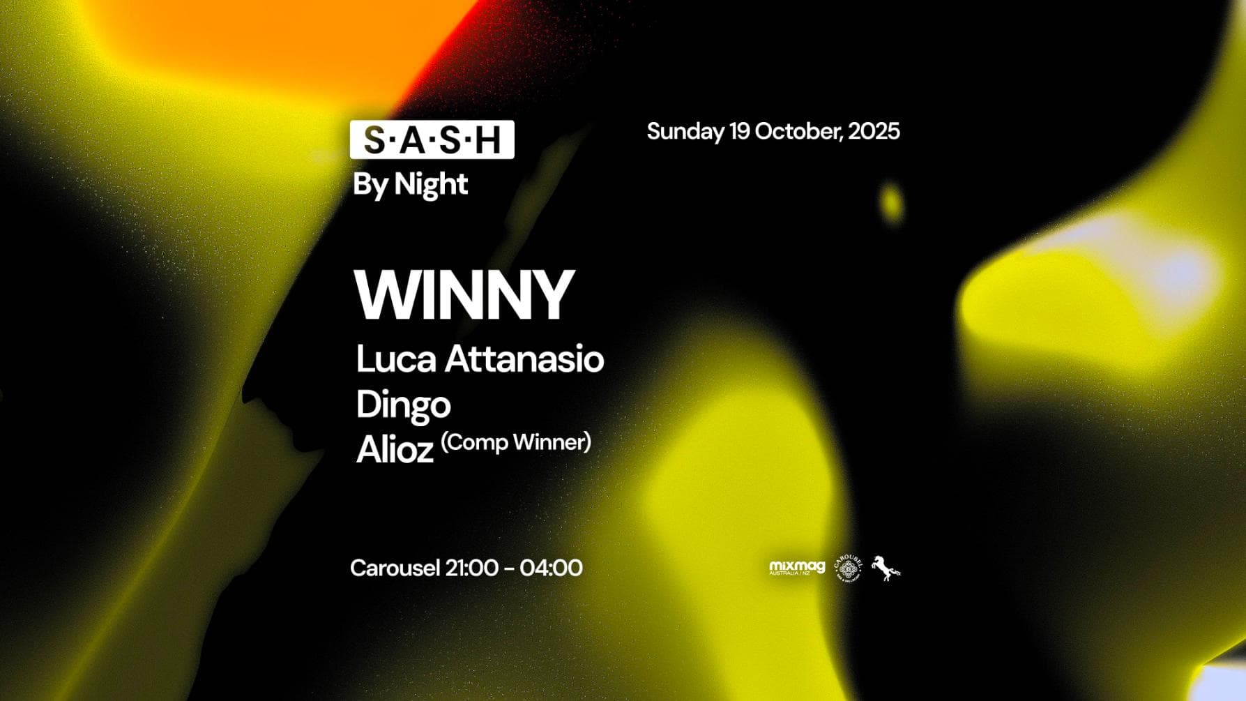 ★ S.A.S.H By Night ★ WINNY ★ Sunday 19th October ★
