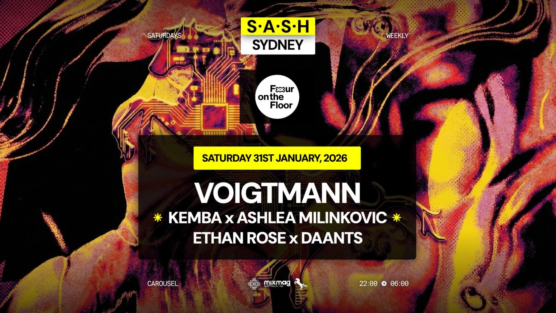 ★ S.A.S.H Sydney ★ Voigtmann ★ Saturday 31st January ★