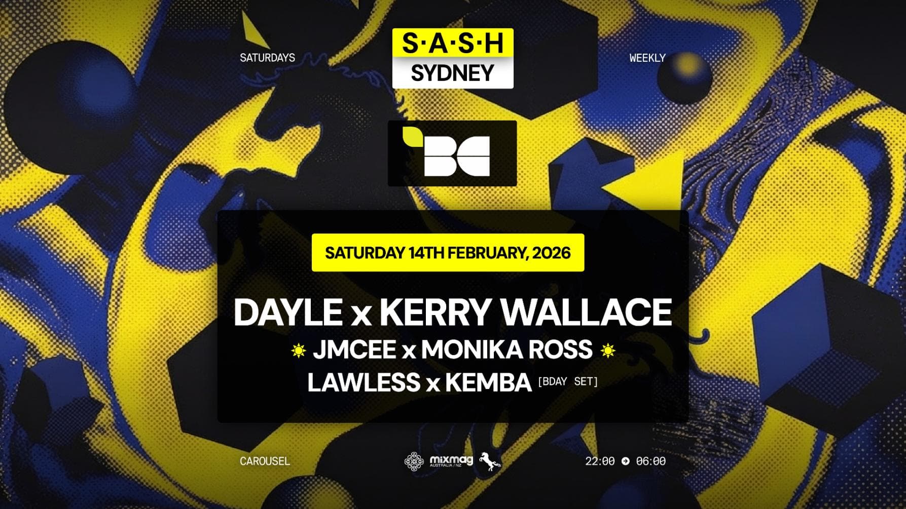 ★ S.A.S.H Sydney x The Breakfast Club ★ Saturday 14th February ★