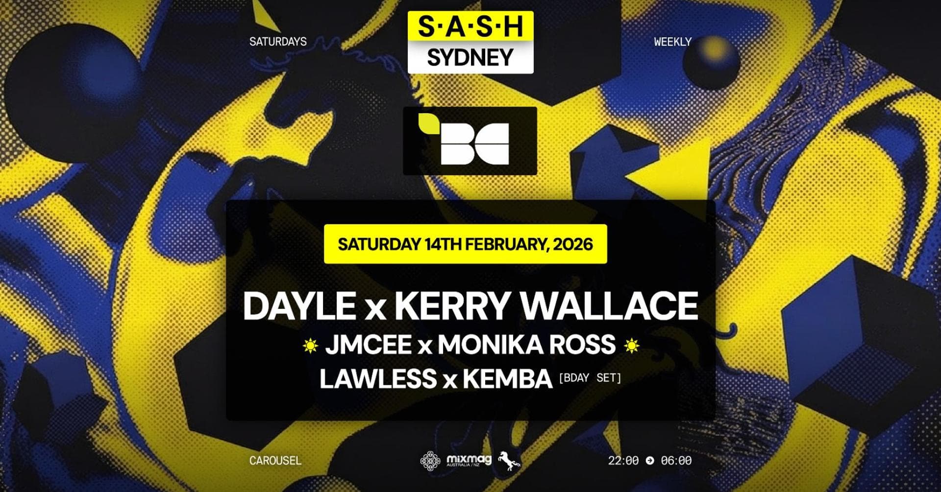 ★ S.A.S.H Sydney x The Breakfast Club ★ Saturday 14th February ★